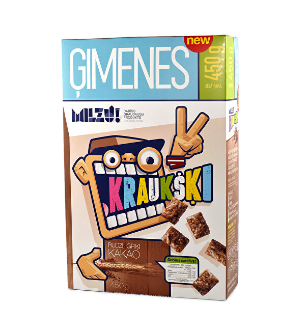 Zobrazit detail výrobku Milzu! Cereální obdélníčky s kakaem 450 g Zobrazit detail výrobku Milzu! Cereální obdélníčky s kakaem 450 g