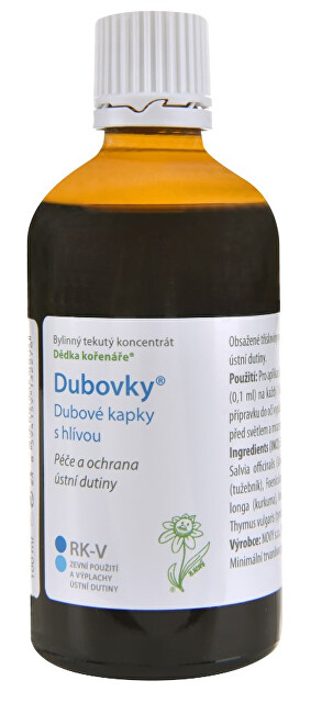 Zobrazit detail výrobku Dědek Kořenář Dubovky – Dubové kapky s hlívou RK-V 100 ml Zobrazit detail výrobku Dědek Kořenář Dubovky – Dubové kapky s hlívou RK-V 100 ml
