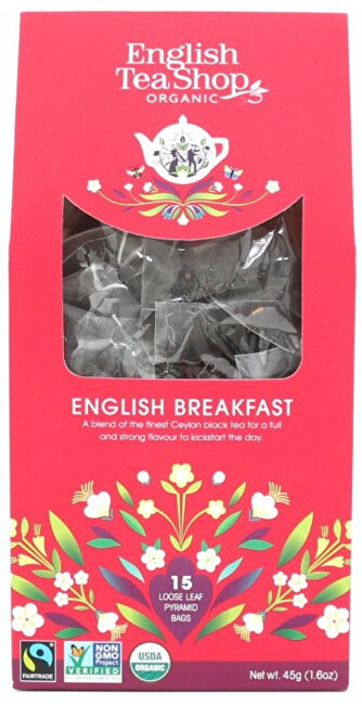English Tea Shop Černý čaj English breakfast 15 pyramidek sypaného čaje