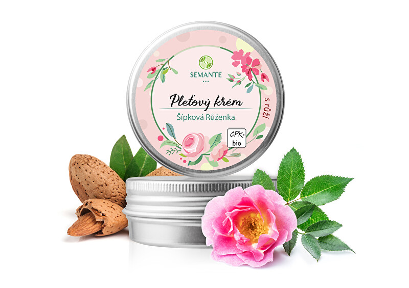Semante by Naturalis Hydratačný pleťový krém s ruží "Šípková Ruženka" BIO 50 ml