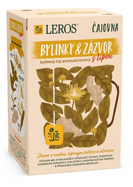 Zobrazit detail výrobku LEROS Čajovna Bylinky a Zázvor s lípou 20 x 2 g Zobrazit detail výrobku LEROS Čajovna Bylinky a Zázvor s lípou 20 x 2 g