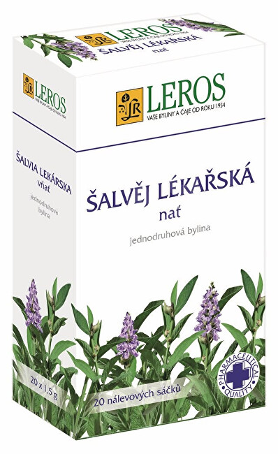 Zobrazit detail výrobku LEROS Šalvěj lékařská nať 20 x 1,5 g Zobrazit detail výrobku LEROS Šalvěj lékařská nať 20 x 1,5 g