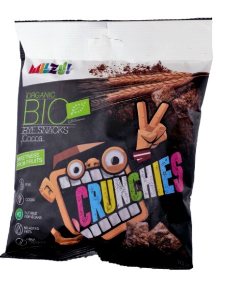 Zobrazit detail výrobku Milzu! BIO Křupavý snack - obdélníčky s kakaem 70 g Zobrazit detail výrobku Milzu! BIO Křupavý snack - obdélníčky s kakaem 70 g