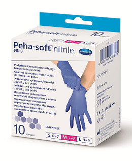 Hartmann Nitrilové bez latexové rukavice 10 ks M