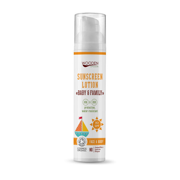 Zobrazit detail výrobku WoodenSpoon Opalovací tělové mléko Baby & Family SPF 30 100 ml Zobrazit detail výrobku WoodenSpoon Opalovací tělové mléko Baby & Family SPF 30 100 ml