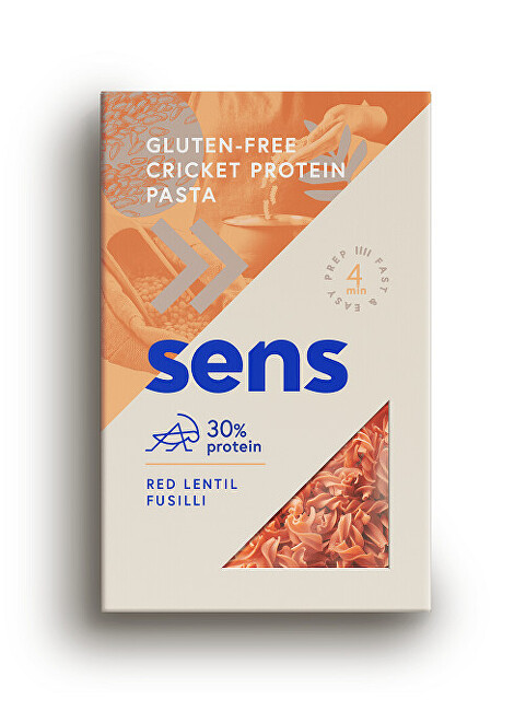 Zobrazit detail výrobku Sens Protein bezlepkové těstoviny s cvrččí moukou čočkové fussili 200 g Zobrazit detail výrobku Sens Protein bezlepkové těstoviny s cvrččí moukou čočkové fussili 200 g