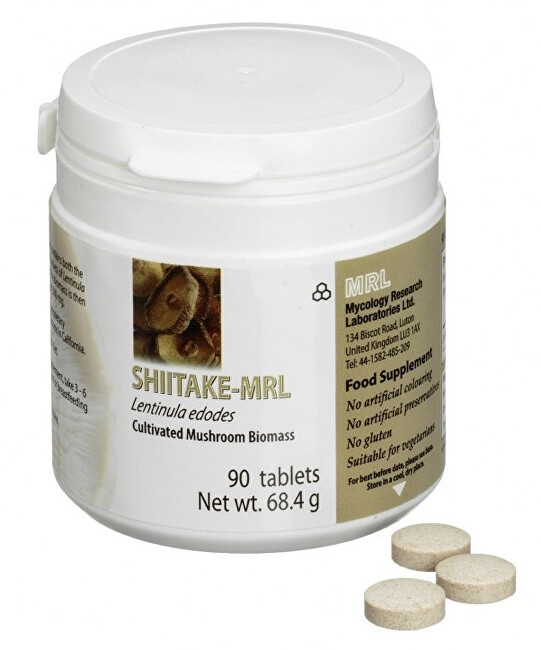 Zobrazit detail výrobku MRL Shiitake 90 tablet Zobrazit detail výrobku MRL Shiitake 90 tablet