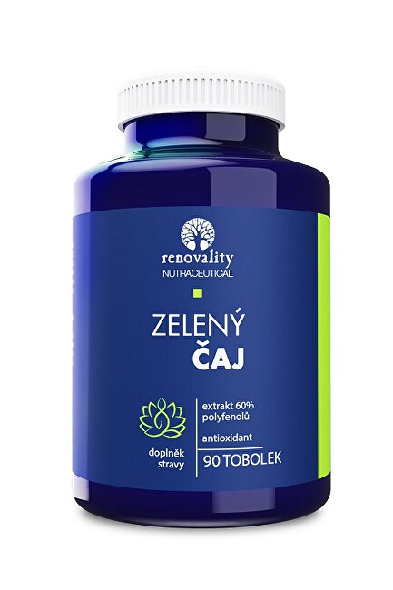 Renovality Zelený čaj - 60% polyfenolov 90 kapsúl