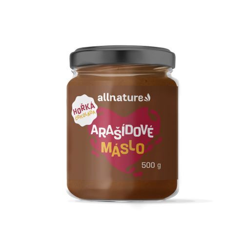 Zobrazit detail výrobku Allnature Arašídové máslo s hořkou čokoládou 500 g Zobrazit detail výrobku Allnature Arašídové máslo s hořkou čokoládou 500 g