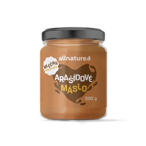 Zobrazit detail výrobku Allnature Arašídové máslo s mléčnou čokoládou 500 g Zobrazit detail výrobku Allnature Arašídové máslo s mléčnou čokoládou 500 g