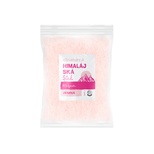 Zobrazit detail výrobku Allnature Himalájská sůl růžová jemná 1 000 g Zobrazit detail výrobku Allnature Himalájská sůl růžová jemná 1 000 g