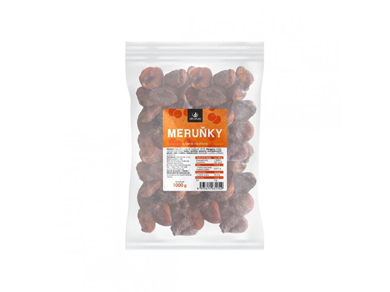 Zobrazit detail výrobku Allnature Meruňky sušené nesířené 1000 g Zobrazit detail výrobku Allnature Meruňky sušené nesířené 1000 g