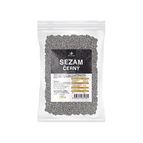 Zobrazit detail výrobku Allnature Sezam černý 100 g Zobrazit detail výrobku Allnature Sezam černý 100 g