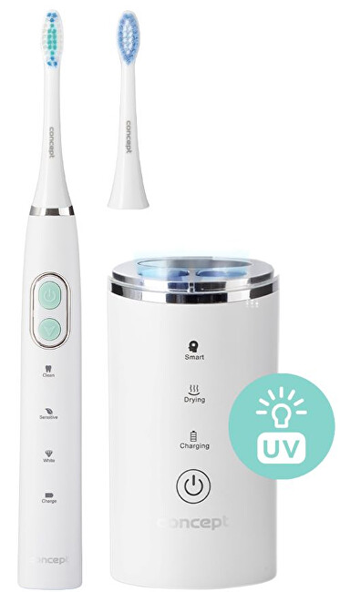Zobrazit detail výrobku Concept ZK4040 Sonický zubní kartáček s UV sterilizátorem PERFECT SMILE Zobrazit detail výrobku Concept ZK4040 Sonický zubní kartáček s UV sterilizátorem PERFECT SMILE