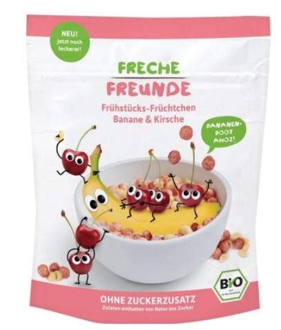 Zobrazit detail výrobku Freche Freunde BIO Cereálie - křupavé kousky - Banán a třešeň 125 g Zobrazit detail výrobku Freche Freunde BIO Cereálie - křupavé kousky - Banán a třešeň 125 g