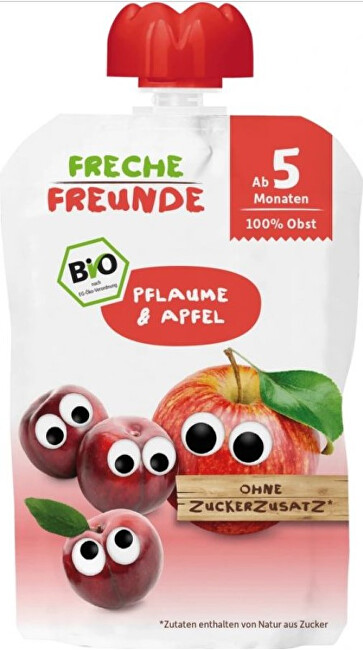 Zobrazit detail výrobku Freche Freunde BIO Ovocná kapsička Švestka a jablko 100 g Zobrazit detail výrobku Freche Freunde BIO Ovocná kapsička Švestka a jablko 100 g