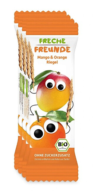 Zobrazit detail výrobku Freche Freunde BIO Ovocná tyčinka - Mango a pomeranč 4 x 23 g Zobrazit detail výrobku Freche Freunde BIO Ovocná tyčinka - Mango a pomeranč 4 x 23 g