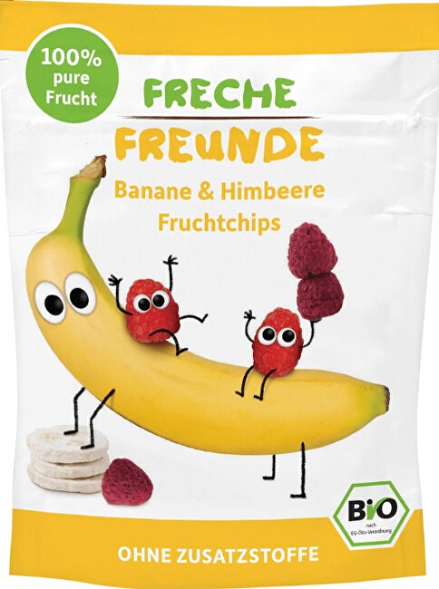 Zobrazit detail výrobku Freche Freunde BIO Ovocné chipsy - 100% Banán a malina 16 g Zobrazit detail výrobku Freche Freunde BIO Ovocné chipsy - 100% Banán a malina 16 g