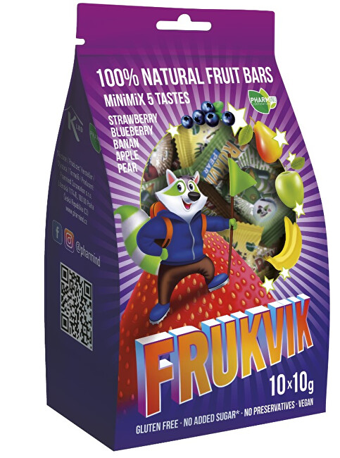 Zobrazit detail výrobku FRUKVIK MINIMIX FRUKVIK 10 x 10 g NEW Zobrazit detail výrobku FRUKVIK MINIMIX FRUKVIK 10 x 10 g NEW