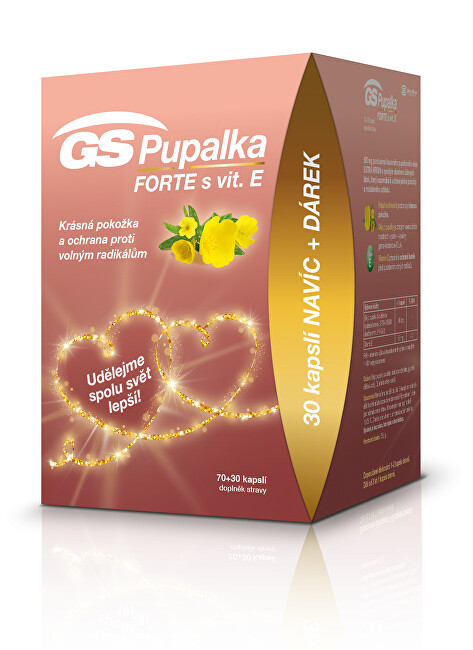 Zobrazit detail výrobku GreenSwan GS Pupalka Forte s vit.E 70+30 kapslí Zobrazit detail výrobku GreenSwan GS Pupalka Forte s vit.E 70+30 kapslí