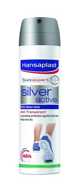 Zobrazit detail výrobku Hansaplast Sprej na nohy Silver Active 150 ml Zobrazit detail výrobku Hansaplast Sprej na nohy Silver Active 150 ml