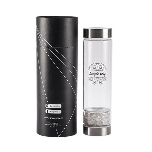 Jungle Way Sklenená fľaša s krištáľom 480 ml