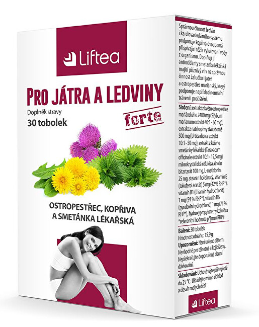 Zobrazit detail výrobku Liftea Pro játra a ledviny 30 tobolek Zobrazit detail výrobku Liftea Pro játra a ledviny 30 tobolek