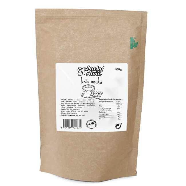 Zobrazit detail výrobku Lucky Alvin Kešu mouka 500 g Zobrazit detail výrobku Lucky Alvin Kešu mouka 500 g
