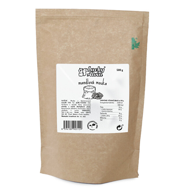 Zobrazit detail výrobku Lucky Alvin Mandlová mouka 500 g Zobrazit detail výrobku Lucky Alvin Mandlová mouka 500 g