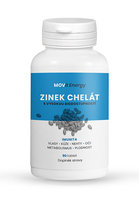 Zobrazit detail výrobku MOVit Energy Zinek Chelát 15 mg, 90 tablet Zobrazit detail výrobku MOVit Energy Zinek Chelát 15 mg, 90 tablet