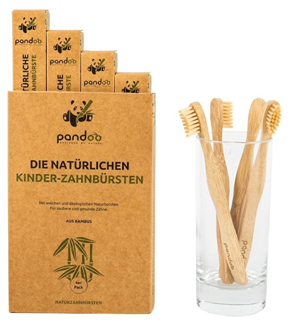 Zobrazit detail výrobku Pandoo Bambusové zubní kartáčky dětské Medium Soft - výhodné balení 4 ks Zobrazit detail výrobku Pandoo Bambusové zubní kartáčky dětské Medium Soft - výhodné balení 4 ks