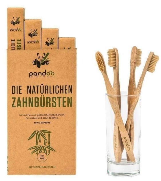 Zobrazit detail výrobku Pandoo Bambusové zubní kartáčky Medium Soft - výhodné balení 4 ks Zobrazit detail výrobku Pandoo Bambusové zubní kartáčky Medium Soft - výhodné balení 4 ks
