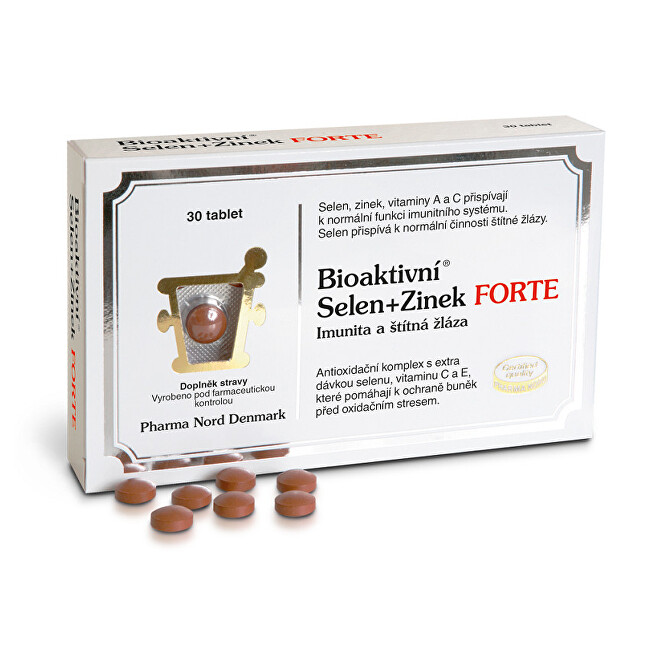 Zobrazit detail výrobku Pharma Nord Bioaktivní Selen+Zinek FORTE 30 tablet Zobrazit detail výrobku Pharma Nord Bioaktivní Selen+Zinek FORTE 30 tablet
