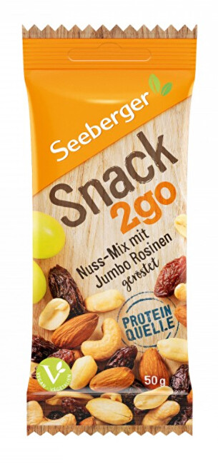Zobrazit detail výrobku Seeberger Snack2go Mix ořechů a rozinek 50 g Zobrazit detail výrobku Seeberger Snack2go Mix ořechů a rozinek 50 g