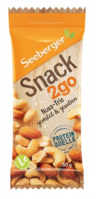 Zobrazit detail výrobku Seeberger Snack2go Pikantní pražená, jemně solená ořechová směs 50 g Zobrazit detail výrobku Seeberger Snack2go Pikantní pražená, jemně solená ořechová směs 50 g
