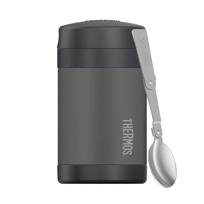 Zobrazit detail výrobku Thermos Dětská termoska na jídlo s skládací lžící - černá Zobrazit detail výrobku Thermos Dětská termoska na jídlo s skládací lžící - černá