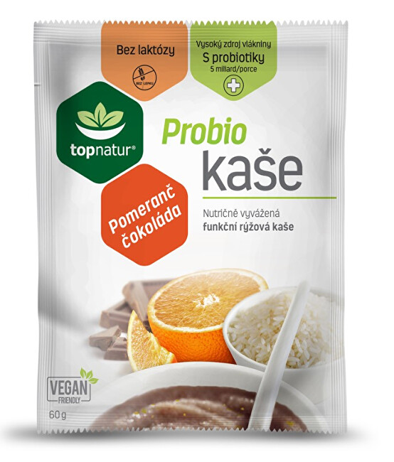 Topnatur Probio kaše pomaranč & čokoláda 25 x 60 g