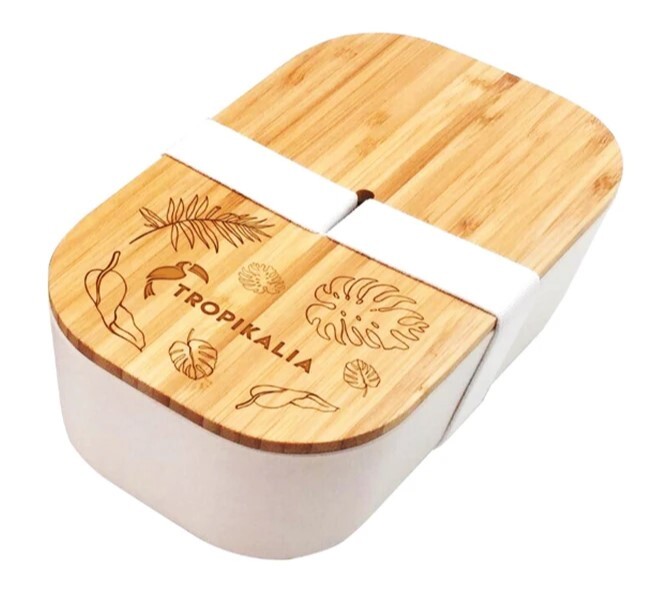 Zobrazit detail výrobku Tropikalia Lunch box ECO L s oddělovačem - Bílá páska Zobrazit detail výrobku Tropikalia Lunch box ECO L s oddělovačem - Bílá páska