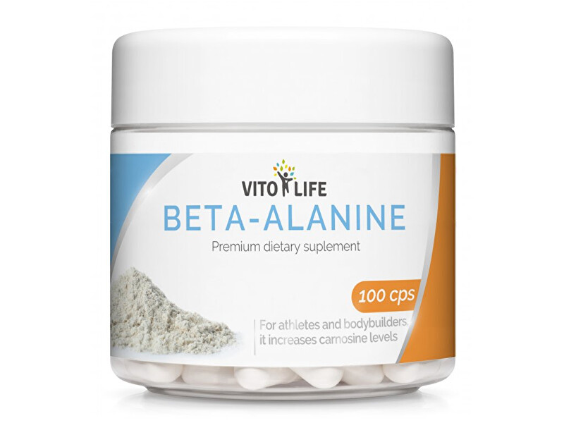 Zobrazit detail výrobku Vito life Beta alanin 560 mg, 100 tobolek Zobrazit detail výrobku Vito life Beta alanin 560 mg, 100 tobolek