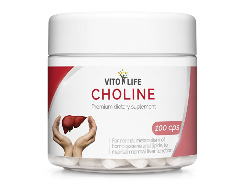 Zobrazit detail výrobku Vito life Cholin dihydrogen citrát 430 mg, 100 tobolek Zobrazit detail výrobku Vito life Cholin dihydrogen citrát 430 mg, 100 tobolek