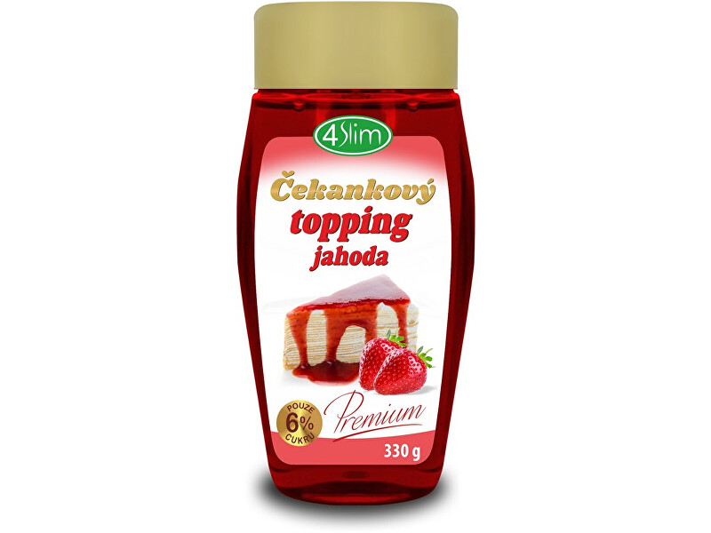 Zobrazit detail výrobku 4Slim Topping jahoda 330g Zobrazit detail výrobku 4Slim Topping jahoda 330g