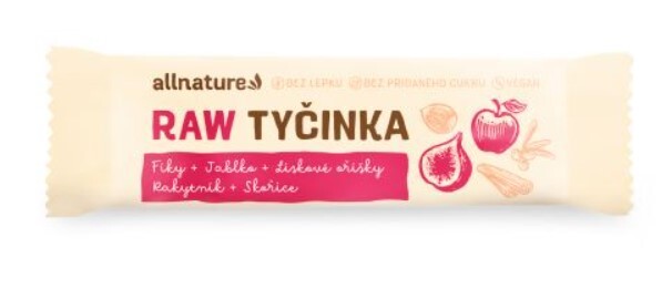 Zobrazit detail výrobku Allnature Bezlepková ovocná tyčinka fíky, jablka, rakytník, lískové ořechy, skořice 20 x 45 g Zobrazit detail výrobku Allnature Bezlepková ovocná tyčinka fíky, jablka, rakytník, lískové ořechy, skořice 20 x 45 g