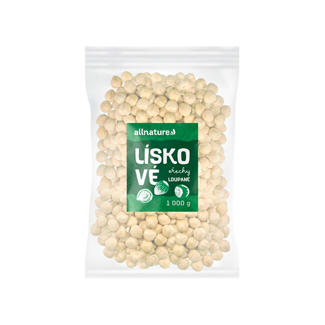 Zobrazit detail výrobku Allnature Lískové ořechy loupané 1000 g Zobrazit detail výrobku Allnature Lískové ořechy loupané 1000 g