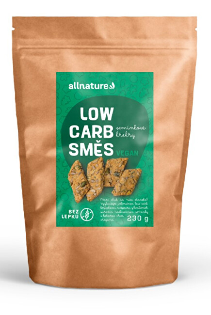 Zobrazit detail výrobku Allnature Low carb směs na semínkové krekry 230 g Zobrazit detail výrobku Allnature Low carb směs na semínkové krekry 230 g