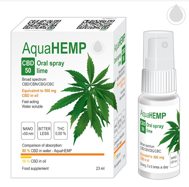 Zobrazit detail výrobku AquaHEMP AquaHEMP Spray LIME broad spectrum 25 ml CBD 50 Zobrazit detail výrobku AquaHEMP AquaHEMP Spray LIME broad spectrum 25 ml CBD 50