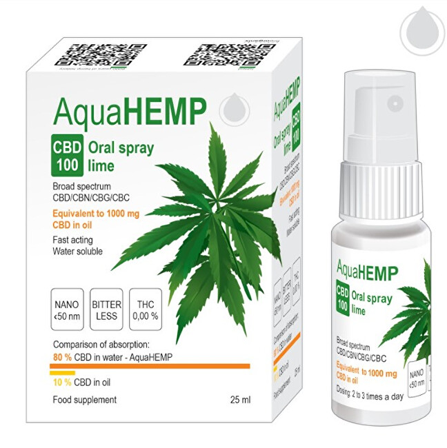 Zobrazit detail výrobku AquaHEMP AquaHEMP Spray LIME broad spectrum 25 ml CBD 100 Zobrazit detail výrobku AquaHEMP AquaHEMP Spray LIME broad spectrum 25 ml CBD 100