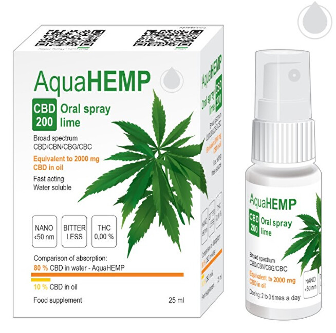 Zobrazit detail výrobku AquaHEMP AquaHEMP Spray LIME broad spectrum 25 ml CBD 200 Zobrazit detail výrobku AquaHEMP AquaHEMP Spray LIME broad spectrum 25 ml CBD 200