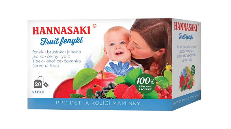 Zobrazit detail výrobku Čaje Hannasaki Fruit fenykl - pro děti a kojící maminky 40 g Zobrazit detail výrobku Čaje Hannasaki Fruit fenykl - pro děti a kojící maminky 40 g