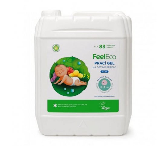 Zobrazit detail výrobku Feel Eco Prací gel Baby 5 l Zobrazit detail výrobku Feel Eco Prací gel Baby 5 l