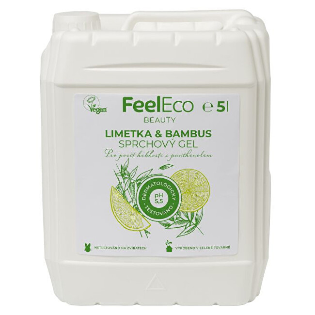Zobrazit detail výrobku Feel Eco Sprchový gel limetka & bambus 5 l Zobrazit detail výrobku Feel Eco Sprchový gel limetka & bambus 5 l